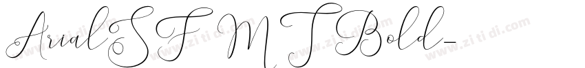 ArialSFMT Bold字体转换